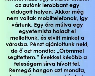 Hogyan változtatta meg egy idegen kedvessége a családunk életét