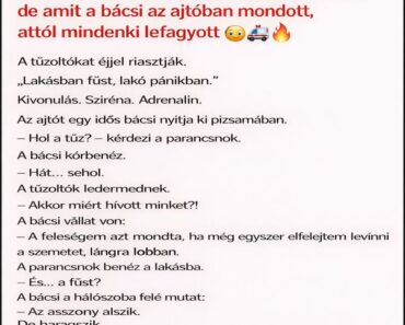 A tűzoltókat éjszaka riasztották egy lakáshoz… de amit a bácsi az ajtóban mondott, attól mindenki lefagyott 😳🚒🔥