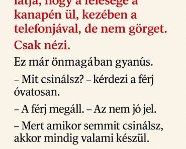 A Feleség Csak Nézte A Telefonját… A Férj Azt Hitte, Semmi Baj – Aztán Elhangzott AZ A Mondat