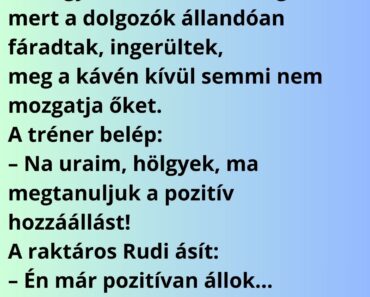 A főnök és a motivációs tréning