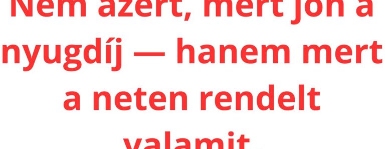 VICC: A POSTÁS, A NAGYMAMA ÉS A “GYANÚS” CSOMAG