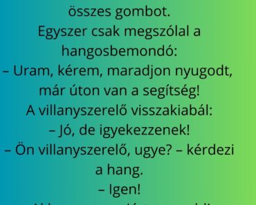 A villanyszerelő és a lift A villanyszerelő és a lift