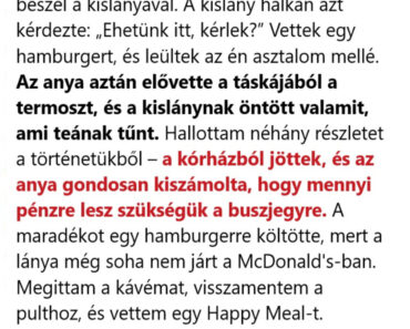 Az ebéd, ami arra emlékeztetett, mit jelent a kedvesség