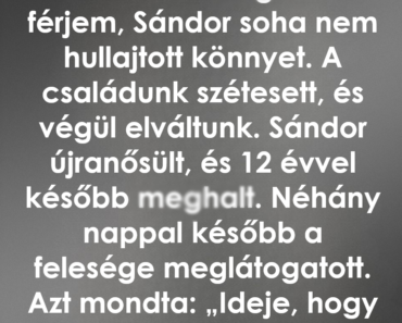 A férjem soha nem is sírt a fiunk halála után, de évekkel később megtudtam, miért