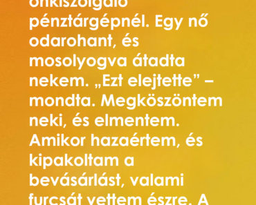 Egy üzenet ami blokk hátulján megmentett