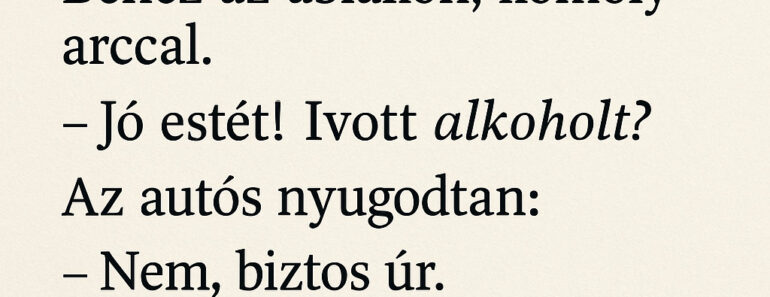 A Rendőr Csak Egy Kérdést Tett Fel… Az Autós Válaszától Még Ő Is Leder­medt – A Csomagtartós Fordulat Brutális!