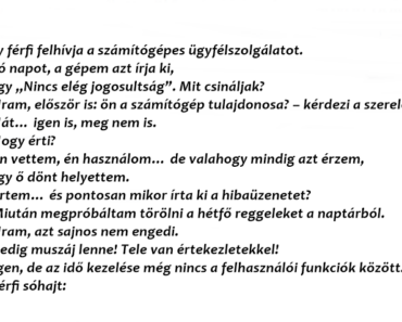 Egy férfi felhívja a számítógépes ügyfélszolgálatot.