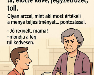 Az Anyós Leült Egy Jegyzetfüzettel… A Férj Azt Hit­te, Csak Kávézik – Aztán Kiderült, MIÉRT JÖTT VALÓJÁBAN