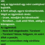 A postán a lassú ügyintézés egy férfi