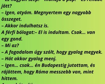 Egy férfi bemegy a paphoz: