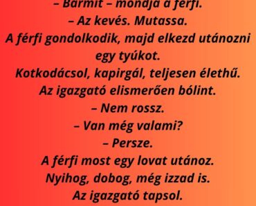 Egy férfi jelentkezik a cirkuszhoz állásra.