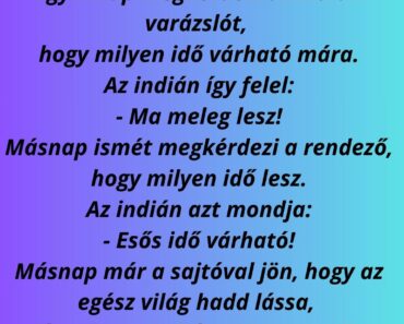 Egy rendező elmegy az indiánokhoz filmet rendezni.
