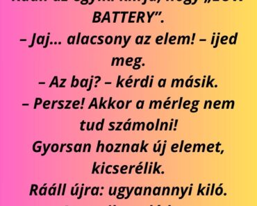 Két szőke vesz egy „okos” mérleget.