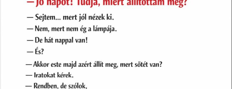 A rendőr rutinkérdése volt a hiba – az autós válasza mindent vitt