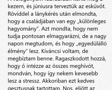 A vőlegényem egy „titkos családi hagyományt” tervezett az esküvőnkre – amit a templomban találtam, mindent megváltoztatott.