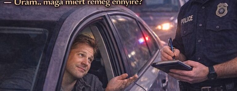 A rendőr megállította a cikázó autóst… a magyarázatánál a biztos úr majdnem lefagyott A rendőr megállította a cikázó autóst… a magyarázatánál a biztos úr majdnem lefagyott