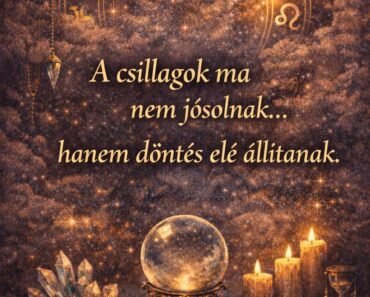 Ma nem lehet tovább halogatni: a csillagok tükröt tartanak