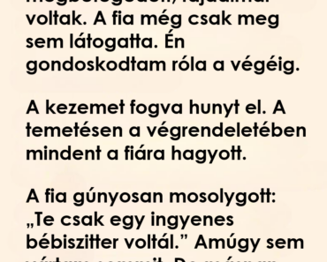 A temetés utáni napon már semmi nem volt ugyanaz