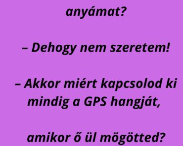 A feleség kérdezi a férjet: