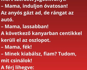 . Anyós – autós iskola