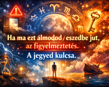 Ha ma ezt álmodod / eszedbe jut, az figyelmeztetés. A jegyed kulcsa.