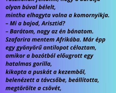 Arisztid és Tasziló egy fogadáson találkoznak.