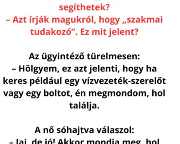Egy nő felhívja a tudakozó ügyfélszolgálatát:
