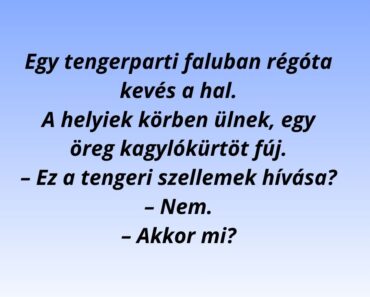 Egy tengerparti faluban régóta kevés a hal.