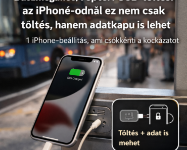 Buszmegállós/reptéri USB-töltés: az iPhone-odnál ez nem csak töltés, hanem adatkapu is lehet