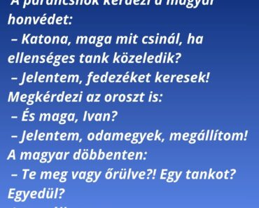 Magyar és orosz katonák közös gyakorlaton vannak.