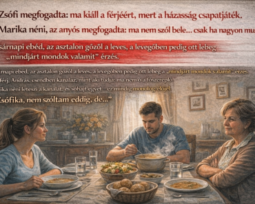 Az anyós csak annyit mondott: ‘Nem szóltam eddig, de…’ – a feleség pedig visszavágott egyetlen mondattal, amitől a vasárnapi ebéd HÁBORÚS ÖVEZET lett 😳🍲🔥