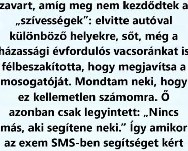 A férjem az évfordulónkon lelépett az exéhez, de a válaszomra nem számított