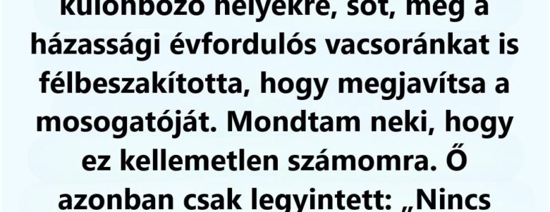 A férjem az évfordulónkon lelépett az exéhez, de a válaszomra nem számított