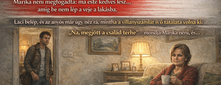 Anyós csak ennyit mondott a vejének: ‘Hozz kenyeret’… Laci azt hitte, sima beszólás — de a következő MONDAT olyan volt, hogy még a porszívó is leállt a szégyentől 😳🥖