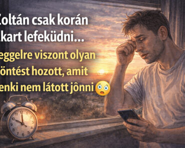 Zoltán csak korán akart lefeküdni… reggelre viszont olyan döntést hozott, amit senki nem látott jönni 😳⏰