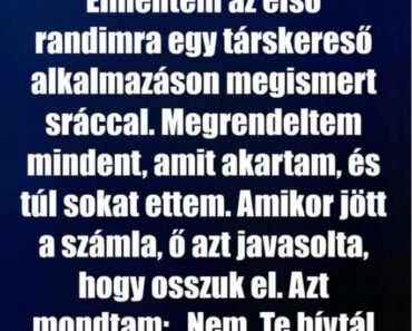 Egy randi, egy este, egy lecke, amit nem felejtek el