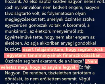Amikor felajánlottam, hogy kifizetem a nevelt fiam főiskoláját, rám nézett, és azt mondta: „A pénzeddel nem veszed meg, hogy az anyám legyél.” Öt évvel később olyan hírrel hívott, amire nem számítottam.