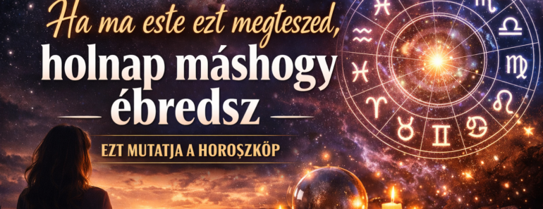 Ha ma este ezt megteszed, holnap máshogy ébredsz – ezt mutatja a horoszkóp