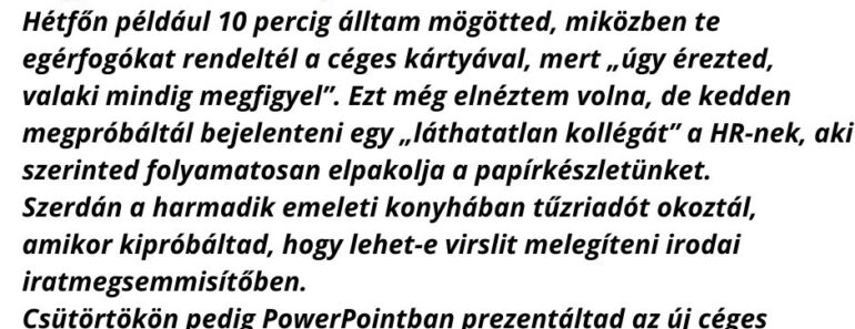 A főnök elbocsátó levele az alkalmazottnak