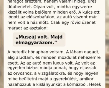 Amikor megtudtam, hogy a férjem titokban eladta a közös autónkat, először nem is haragot éreztem, hanem valami hideg, üres döbbenetet. Olyan volt, mintha egyszerre kiszállt volna belőlem minden erő. A kulcs ott lógott az előszobafalon, az autó viszont már nem volt a ház előtt. Csak egy rövid üzenet maradt az asztalon: „Muszáj volt. Majd elmagyarázom.”