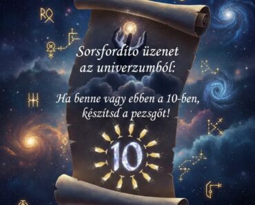 Sorsfordító üzenet az univerzumból: Ha benne vagy ebben a 10-ben, készítsd a pezsgőt! 🥂