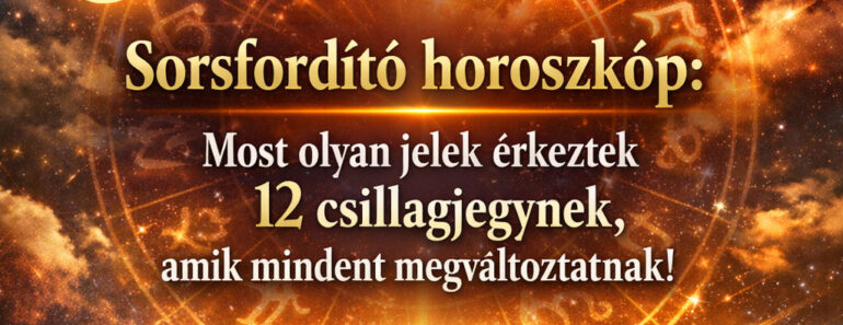 Ez egy sorsfordító hét üzenete, ahol nincs több „majd egyszer”.