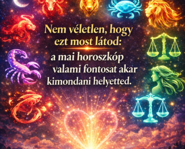 Nem véletlen, hogy ezt most látod: a mai horoszkóp valami fontosat akar kimondani helyetted