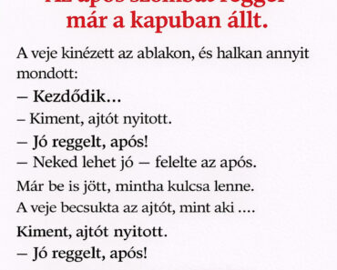 VICC: Korán reggel beállított az após… nem számolt azzal, mit kap vissza a vejétől