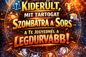 Kiderült, Mit Tartogat Szombatra a Sors – A Te Jegyednél a Legdurvább!