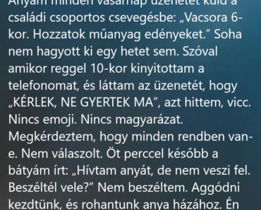 Egy egyszerű szöveg, amely rejtett családi titkokat hozott napvilágra