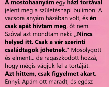Egy egyszerű születésnapi torta feltépett régi sebeket, és megmutatta, hogyan gyógyít a megbocsátás