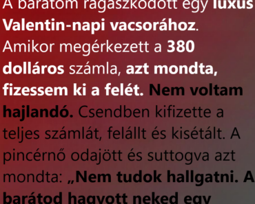 Romantikusnak indult a valentin-napi vacsora, aztán egy pillanat alatt minden megváltozott