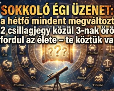 SOKKOLÓ ÉGI ÜZENET: Ez a hétfő mindent megváltoztat! A 12 csillagjegy közül 3-nak örökre felfordul az élete – te köztük vagy?