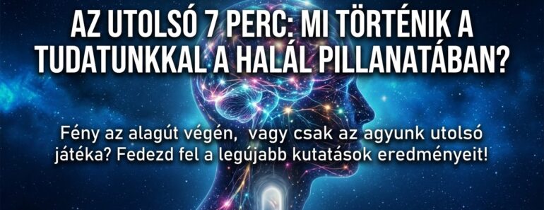 A „horog”: „Tudtad, hogy az agyunk még 7 percig aktív marad a klinikai halál után? Mit élünk át ebben a 7 percben?”